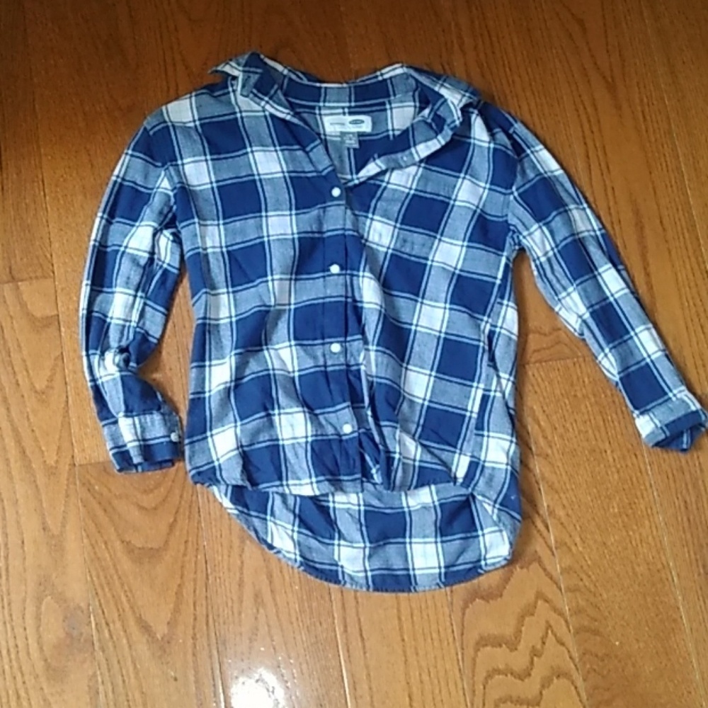 A girls flannel shirt